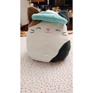 Squishmallow 11" Cam Calico Cat Visor Hat 2023 KellyToy NWT